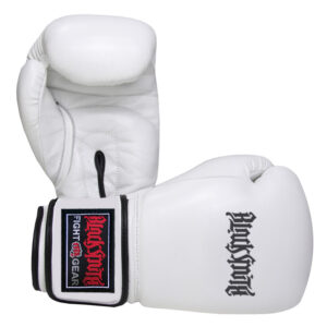 White Leather Boxing Gloves CRW-BOG-112