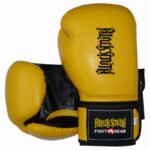 Yellow PU Leather Boxing Gloves CRW-BOG-114