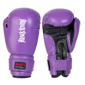 Purple PU Leather Boxing Gloves CRW-BOG-116
