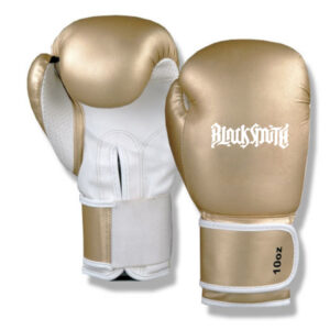 Golden PU Leather Boxing Gloves CRW-BOG-118