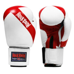 White Red Leather Boxing Gloves CRW-BOG-121