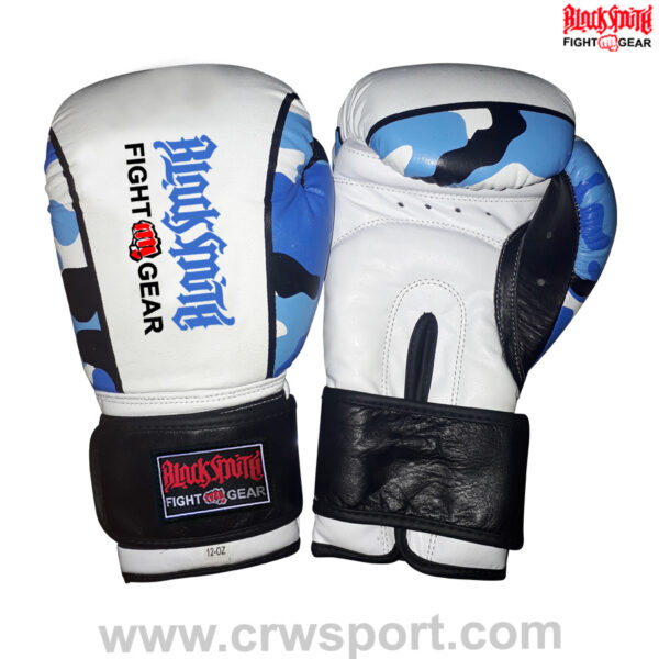 Blue CAMO Boxing Gloves CRW-BOG-132
