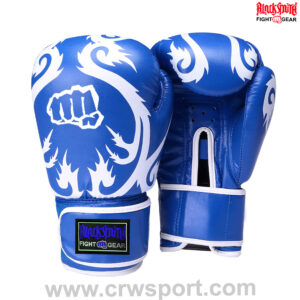 Blue PU Leather Boxing Gloves CRW-BOG-171