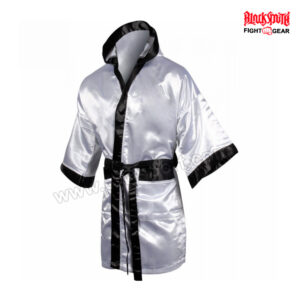 Men HOODED SATIN BOXING ROBE