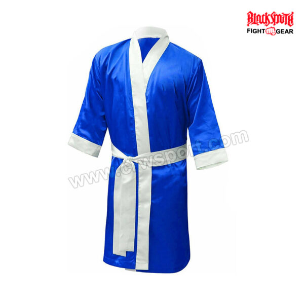 Men Satin Boxing Robe Blue CRW-BR-03