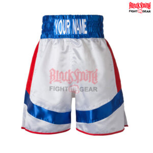 White Boxing Trunks Muay Thai MMA Training Kick Boxing Shorts CRW-BSH-006