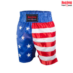 USA Flag Boxing Trunks Muay Thai MMA Training Kick Boxing Shorts CRW-BSH-017