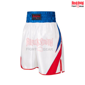 White Blue Boxing Trunks Muay Thai MMA Training Kick Boxing Shorts CRW-BSH-018