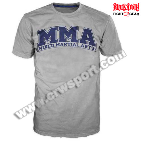 CUSTOM MMA T-Shirts Grey CRW-TS-01