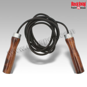 Wooden Handle Skipping Rope Fitness Jumping Weight Loss Exercise Boxing MMA Training 001