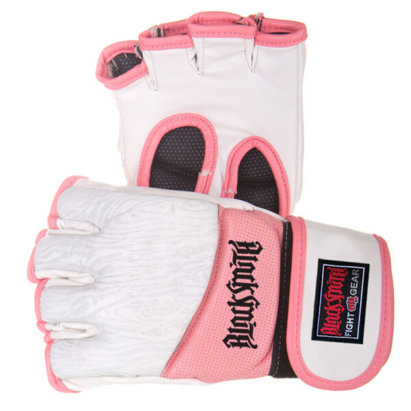 MMA Grappling Gloves Pink/White CRW-MMG-08