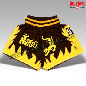 MUAY Thai Shorts Yellow Kick Boxing Shorts