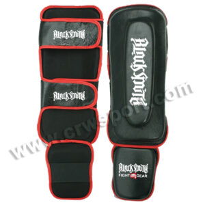 Shin Instep Pads MMA Leg Foot Guards Muay Thai Kick Boxing Gel Foam Pad Bag CRW-SG-108