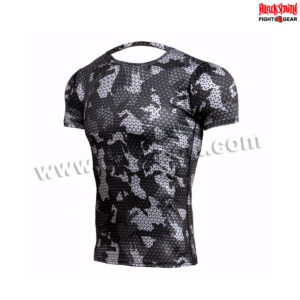 Half Sleeves MMA Rash Guard Compression Top BJJ Base Layer MMA-RGS-33