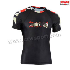 Half Sleeves MMA Rash Guard Compression Top BJJ Base Layer MMA-RGS-35