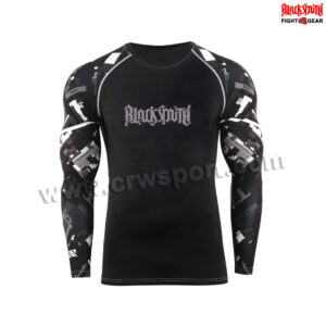 Full Sleeves MMA Rash Guard Compression Top BJJ Base Layer MMA-RGS-45