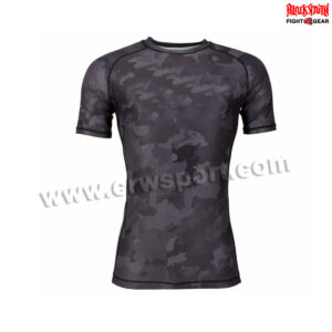 Half Sleeves MMA Rash Guard Compression Top BJJ Base Layer MMA-RGS-46