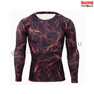 Full Sleeves MMA Rash Guard Compression Top BJJ Base Layer MMA-RGS-48