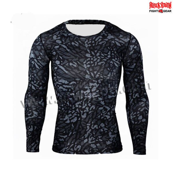 Full Sleeves MMA Rash Guard Compression Top BJJ Base Layer MMA-RGS-49