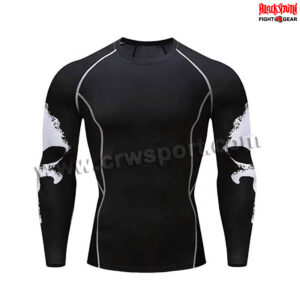 Full Sleeves MMA Rash Guard Compression Top BJJ Base Layer MMA-RGS-56