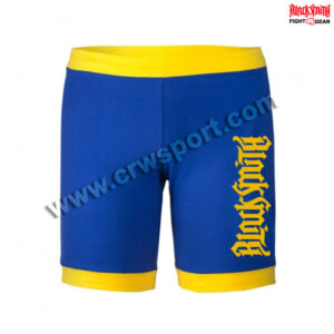 Compression Shorts Vale Tudo Blue/Yellow CRW MMA-VTS-01
