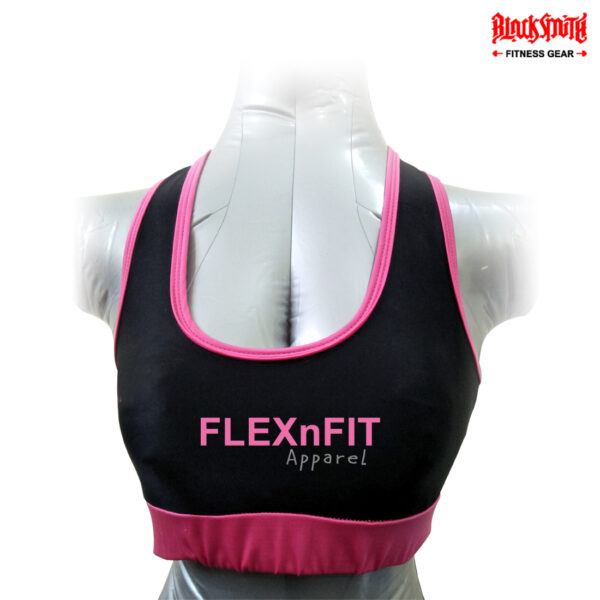 Black Fitness Sports Bra Women Active Wear CRW-SBL-020