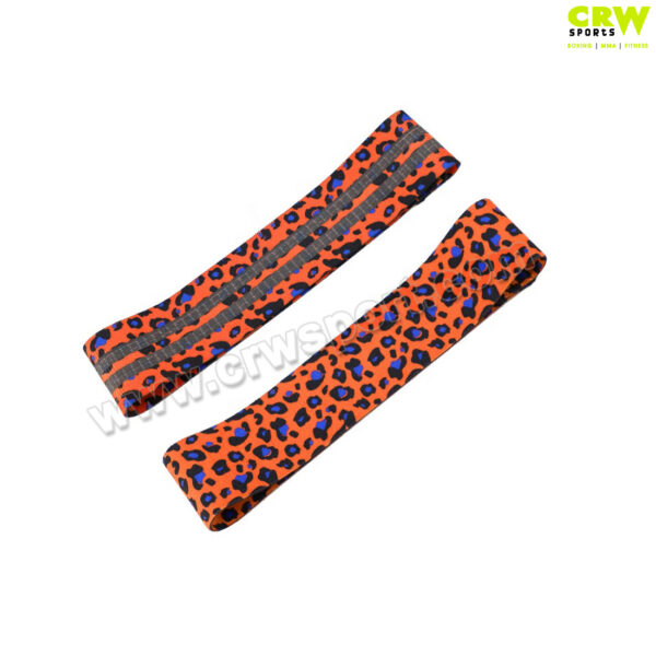 Leopard Glutes Hip Circle Bands Fabric Resistance Bands Booty Training Bands CRW-HB-0005 Orange