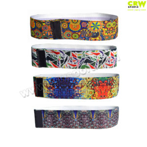 Custom Print Glutes Hip Circle Booty Bands Fabric Resistance Bands CRW-HB-0010