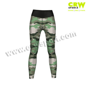 Camo Print Women Full Length Fitness Legging High Waist Compression Wear CRW-SL-001