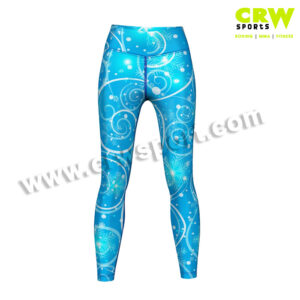 Floral Print Women Full Length Fitness Legging High Waist Compression Wear CRW-SL-002